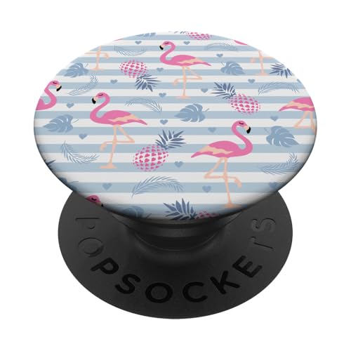 Flamingo- und Ananas-Muster PopSockets mit austauschbarem PopGrip Flamingo- und Ananas-Muster PopSockets mit austauschbarem PopGrip von Ikota Design