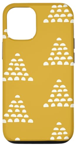Patrón Escams Minimalista en Blanco sobre Fondo Mostaza Hülle für iPhone 12/12 Pro Patrón Escams Minimalista en Blanco sobre Fondo Mostaza Hülle für iPhone 12/12 Pro von Ikota Design