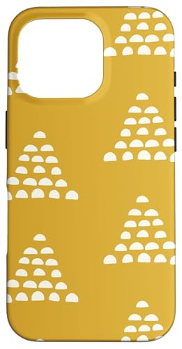 Patrón Escams Minimalista en Blanco sobre Fondo Mostaza Hülle für iPhone 16 Pro Patrón Escams Minimalista en Blanco sobre Fondo Mostaza Hülle für iPhone 16 Pro von Ikota Design