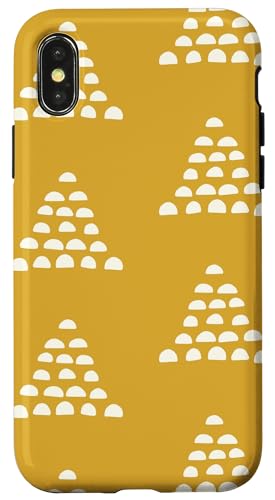 Patrón Escams Minimalista en Blanco sobre Fondo Mostaza Hülle für iPhone X/XS Patrón Escams Minimalista en Blanco sobre Fondo Mostaza Hülle für iPhone X/XS von Ikota Design