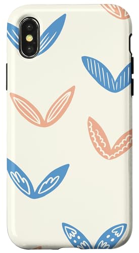 Patrón de Colas de Sardinas Coloridas - Diseño Ilustrado Hülle für iPhone X/XS von Ikota Design