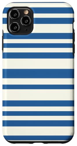 Patrón de Rayas Azul Marino y Blanco - Estilo Náutico Retro Hülle für iPhone 11 Pro Max Patrón de Rayas Azul Marino y Blanco - Estilo Náutico Retro Hülle für iPhone 11 Pro Max von Ikota Design