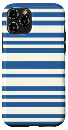 Patrón de Rayas Azul Marino y Blanco - Estilo Náutico Retro Hülle für iPhone 11 Pro Patrón de Rayas Azul Marino y Blanco - Estilo Náutico Retro Hülle für iPhone 11 Pro von Ikota Design