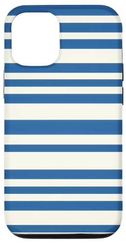 Patrón de Rayas Azul Marino y Blanco - Estilo Náutico Retro Hülle für iPhone 12/12 Pro Patrón de Rayas Azul Marino y Blanco - Estilo Náutico Retro Hülle für iPhone 12/12 Pro von Ikota Design