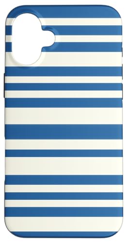 Patrón de Rayas Azul Marino y Blanco - Estilo Náutico Retro Hülle für iPhone 16 Plus Patrón de Rayas Azul Marino y Blanco - Estilo Náutico Retro Hülle für iPhone 16 Plus von Ikota Design