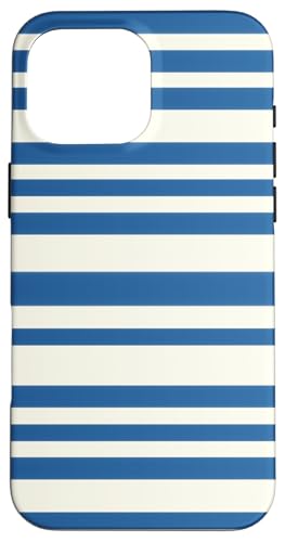 Patrón de Rayas Azul Marino y Blanco - Estilo Náutico Retro Hülle für iPhone 16 Pro Max Patrón de Rayas Azul Marino y Blanco - Estilo Náutico Retro Hülle für iPhone 16 Pro Max von Ikota Design