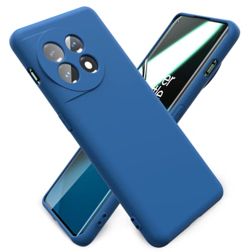 Ikziwreo Hülle für OnePlus 11 5G, Schlank Weich Dünn TPU Case Stoßfest Anti-Scratch Hülle Mit Mikrofaser - Blau von Ikziwreo