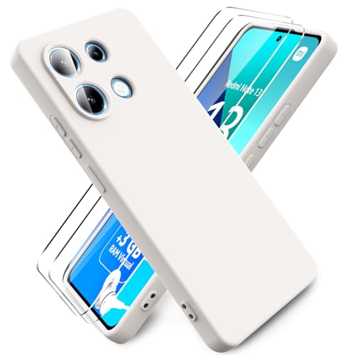 Ikziwreo - Hülle für Xiaomi Redmi Note 13 4G Handyhülle, mit 2 Stück Displayschutzfolien, Reiner Farbe Ultradünne Weich Silikonhülle, Stoßfeste Anti-Scratch Gummi Schutzhülle - Taupe Ikziwreo - Hülle für Xiaomi Redmi Note 13 4G Handyhülle, mit 2 Stück Displayschutzfolien, Reiner Farbe Ultradünne Weich Silikonhülle, Stoßfeste Anti-Scratch Gummi Schutzhülle - Taupe von Ikziwreo