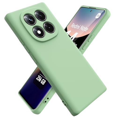 Ikziwreo Hülle für Xiaomi Redmi Note 14 Pro 5G Handyhülle, Reiner Farbe Ultradünne Weich Silikonhülle, Stoßfeste Anti-Scratch Gummi Schutzhülle - Matcha Grün Ikziwreo Hülle für Xiaomi Redmi Note 14 Pro 5G Handyhülle, Reiner Farbe Ultradünne Weich Silikonhülle, Stoßfeste Anti-Scratch Gummi Schutzhülle - Matcha Grün von Ikziwreo