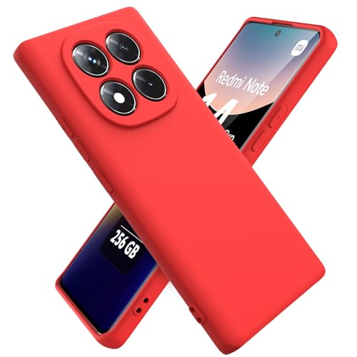 Ikziwreo Hülle für Xiaomi Redmi Note 14 Pro 5G Handyhülle, Reiner Farbe Ultradünne Weich Silikonhülle, Stoßfeste Anti-Scratch Gummi Schutzhülle - Rot Ikziwreo Hülle für Xiaomi Redmi Note 14 Pro 5G Handyhülle, Reiner Farbe Ultradünne Weich Silikonhülle, Stoßfeste Anti-Scratch Gummi Schutzhülle - Rot von Ikziwreo