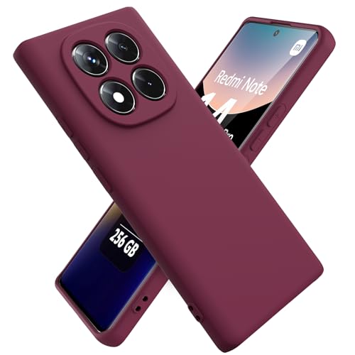 Ikziwreo Hülle für Xiaomi Redmi Note 14 Pro 5G Handyhülle, Reiner Farbe Ultradünne Weich Silikonhülle, Stoßfeste Anti-Scratch Gummi Schutzhülle - Weinrot Ikziwreo Hülle für Xiaomi Redmi Note 14 Pro 5G Handyhülle, Reiner Farbe Ultradünne Weich Silikonhülle, Stoßfeste Anti-Scratch Gummi Schutzhülle - Weinrot von Ikziwreo