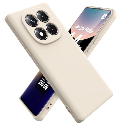 Ikziwreo Hülle für Xiaomi Redmi Note 14 Pro 5G Handyhülle, Reiner Farbe Ultradünne Weich Silikonhülle, Stoßfeste Anti-Scratch Gummi Schutzhülle - Weiß Ikziwreo Hülle für Xiaomi Redmi Note 14 Pro 5G Handyhülle, Reiner Farbe Ultradünne Weich Silikonhülle, Stoßfeste Anti-Scratch Gummi Schutzhülle - Weiß von Ikziwreo