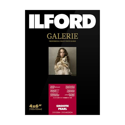 ILFORD GALERIE Smooth Pearl 310 GSM GPSPP 4x6" - 10x15 100 Blatt Blattware Formatware InkJet Tintenstrahl Fotopapier Photopapier von Ilford