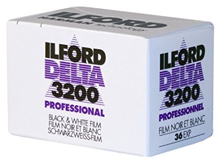 Ilford 1887710 Delta 3200 Professional, Black and White Print Film, 135 (35 mm), ISO 3200, 36 Exposures 3-Pack von Ilford