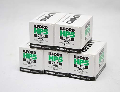Ilford HP5 + Schwarz-Weiß-Film, 24 exp, Multipack 5 von Ilford