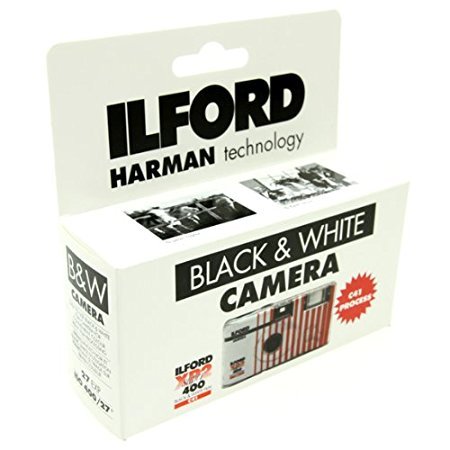 Ilford XP2 Super Einwegkamera mit Blitz (27 Aufnahmen), Schwarz-Weiß-Film, 3er-Pack von Ilford