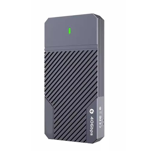 40 Gbit/s M.2 NVMe Gehäuse Externes tragbares Gehäuse für 3/4 USB C Hard Box, unterstützt NVMe von Illkjasfc