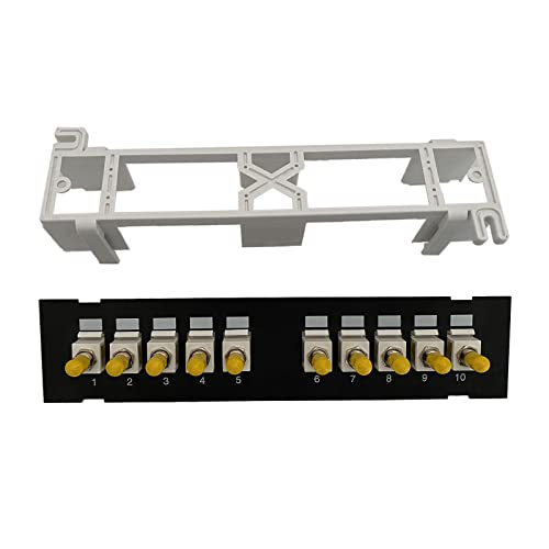 Illkjasfc 10-Port Durchgangskoppler Panel Rückseitiger Wandmontage Oder Rackmontage Die Verkabelung von Illkjasfc