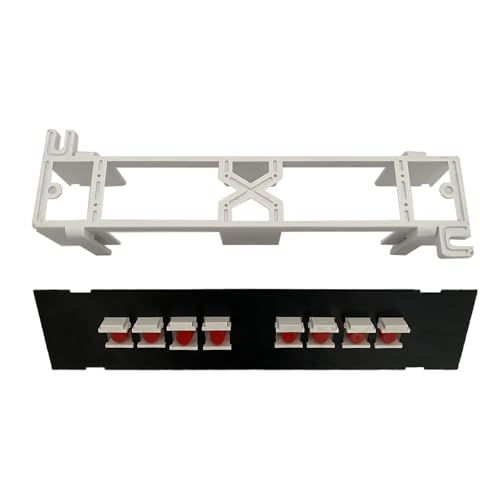 Illkjasfc 8-Port Panel Rack Ethernet Kabelkopplermodul Zur Wandmontage von Illkjasfc