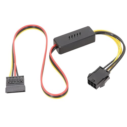 Illkjasfc Langlebiges 6PIN Zu Festplatten Netzteilkabel 12-V Zu Kabel Mit Spannungsreduzierungs Und Stabilisierungsplatine von Illkjasfc