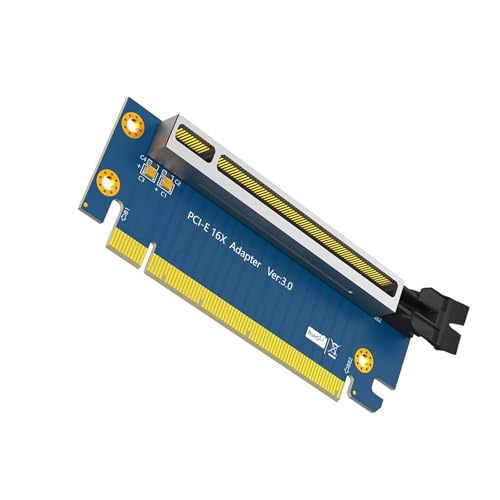 Illkjasfc PCIE 16X 90 Grad Reverse Erweiterungskartenadapter Mit Abgeschirmtem Gehäuse Schnelle Geschwindigkeit Für Desktop Verbindung von Illkjasfc