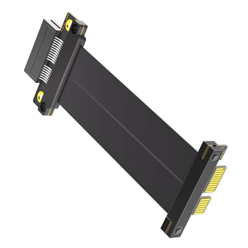 Illkjasfc PCIE4.0 1X Verlängerungskabel 180 Grad Bis 90 Grad Grafikkarte Extender Desktop Computer Motherboard Adapter von Illkjasfc