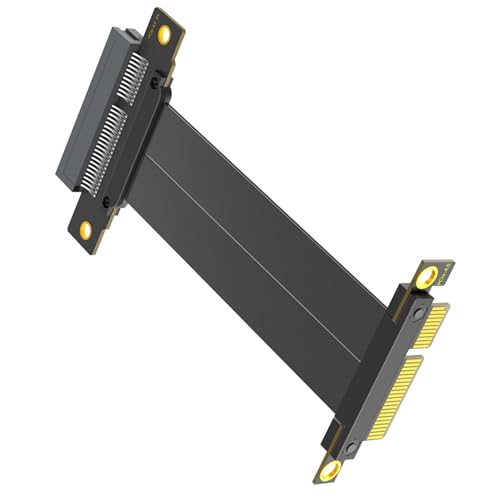 Illkjasfc PCIE4.0-Verlängerungskabel 180-Grad Auf-90-Grad Grafikkarten Extender Desktop Computer Motherboard Adapter von Illkjasfc