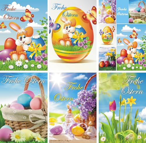 Iloda® 100 Osterkarten mit Umschlag 13-3130, Glückwunschkarten Ostern von Iloda