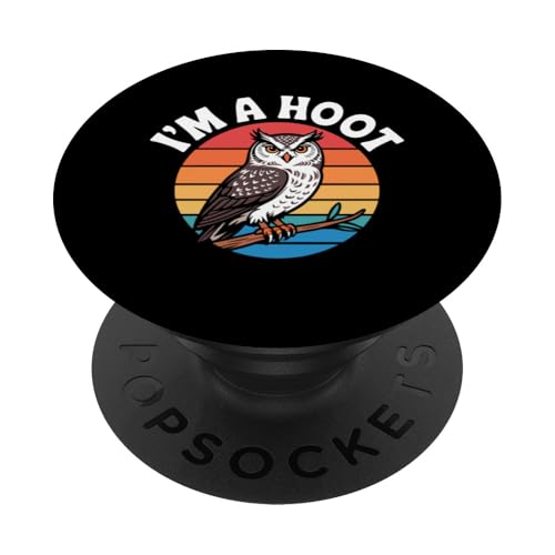 Im A Hoot Eule PopSockets Klebender PopGrip von Im A Hoot Owl Gifts