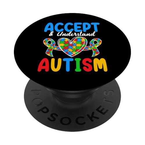Accept And Understand Autism PopSockets Klebender PopGrip Accept And Understand Autism PopSockets Klebender PopGrip von Im April tragen wir blaue