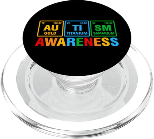 Autism Awareness Gold Titanium Samarium PopSockets PopGrip für MagSafe Autism Awareness Gold Titanium Samarium PopSockets PopGrip für MagSafe von Im April tragen wir blaue
