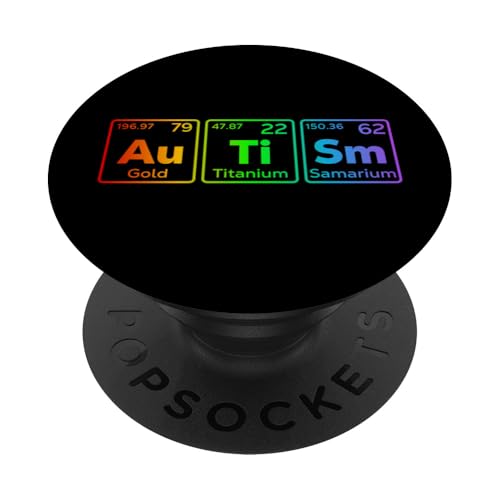Autism Gold Titanium Samarium PopSockets Klebender PopGrip Autism Gold Titanium Samarium PopSockets Klebender PopGrip von Im April tragen wir blaue