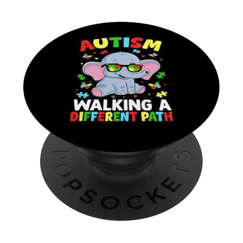 Autism Walking A Different Path PopSockets Klebender PopGrip Autism Walking A Different Path PopSockets Klebender PopGrip von Im April tragen wir blaue