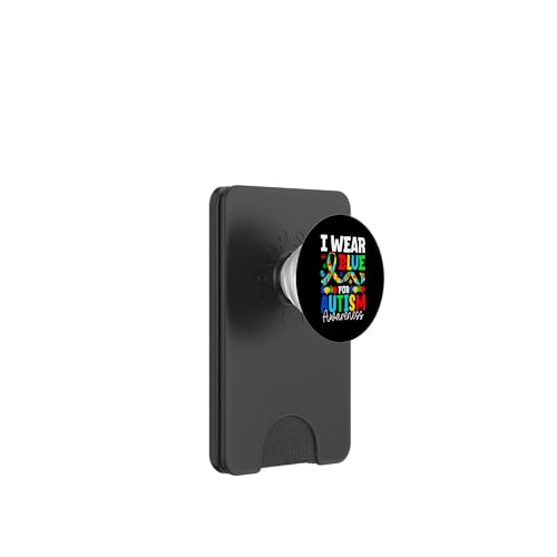 I Wear Blue For Autism Awareness PopSockets PopWallet für MagSafe von Im April tragen wir blaue