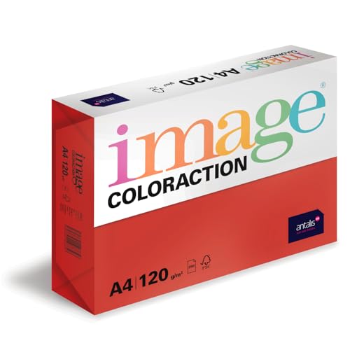Image Coloraction Chile - farbiges Kopierpapier - DIN A4, 210 x 297 mm, 120 g/m² - buntes, holzfreies Druckerpapier für Kopierer - 250 Blatt - Rot Image Coloraction Chile - farbiges Kopierpapier - DIN A4, 210 x 297 mm, 120 g/m² - buntes, holzfreies Druckerpapier für Kopierer - 250 Blatt - Rot von Image Coloraction