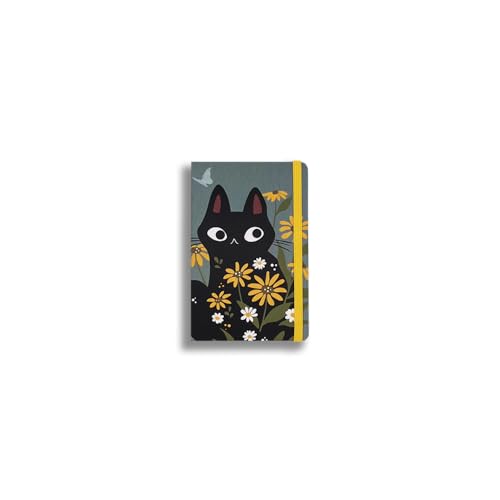 Imagicom Gestreiftes Notizbuch Black Cat mini 10 x 15 cm von Imagicom