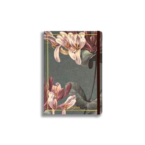 Imagicom Gestreiftes Notizbuch Bloom Maxi 15 x 21 cm von Imagicom
