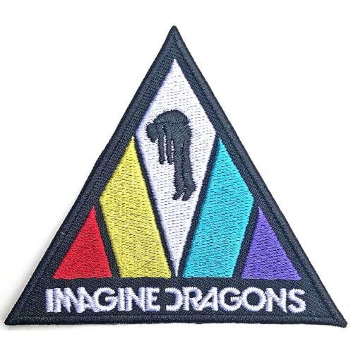 Imagine Dragons Patch Triangle Band Logo Nue offiziell Embroidered woven iron on Taille unique von Rock Off officially licensed products