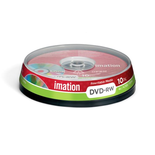 Imation Cakebox DVD-RW 4.7GB/120Min/4x (10 Disc) von Imation