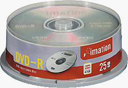 Imation DVD-R 4,7 GB (4 x) 25 Stück Spindel von Imation