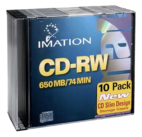 Imation IMN40955 CD-RW, 4 x 700 MB, 10 Stück, Slim Jewel Case, Einzelhandel von Imation