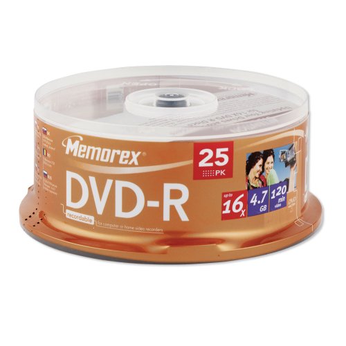 Memorex DVD-R 16 x 4.7 GB 25 Spindel Memorex DVD-R 16 x 4.7 GB 25 Spindel von Memorex
