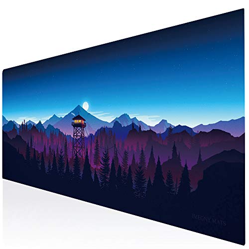 Imegny Großes Gaming-Mauspad, erweiterte XXL-Schreibtischunterlage & rutschfeste Gummi-Tastaturmatte genähte Kanten (90 x 40 cm) gaota007 von Imegny