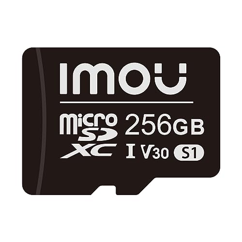 Imou Schnelle Micro SD XC-Speicherkarte Full HD bis zu 95/25 MB/s UHS-I SD-Adapter für Smartphone, Tablet, Action-Kamera, Drohne und Laptop 256 GB von Imou