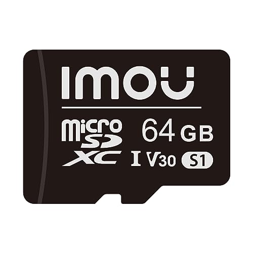 Imou Schnelle microSDXC-Speicherkarte Full HD bis zu 95/25 MB/s UHS-I SD-Adapter für Smartphone, Tablet, Action-Kamera, Drohne und Laptop 64 GB von Imou