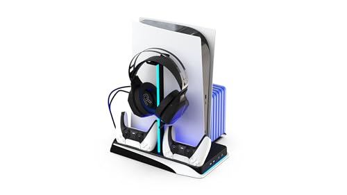 Imp Gaming DLX LED-Ladestation für Playstation 5, mit Kühlventilatoren und Spielständer Imp Gaming DLX LED-Ladestation für Playstation 5, mit Kühlventilatoren und Spielständer von Imp Gaming