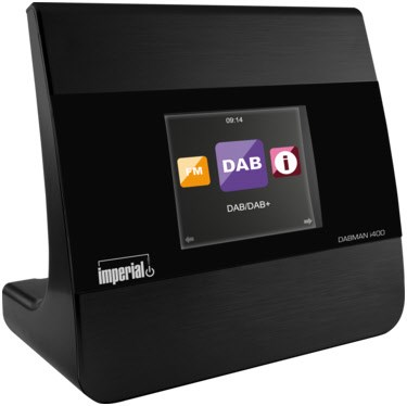 Dabman i400 Digitalradio-Empfangsteil mit Bluetooth schwarz von Imperial