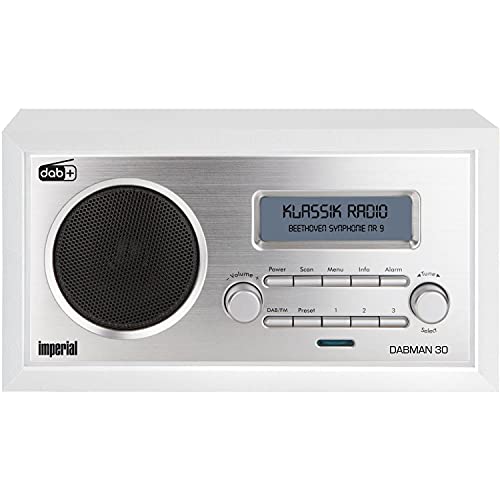 IMPERIAL DABMAN 30 Digitalradio (DAB+ / DAB / UKW, Aux In, inkl. Netzteil) weiß, Mono von Imperial