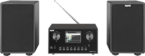IMPERIAL DABMAN i310 CD – Stereoanlage mit CD (Bluetooth Sender und Empfänger, Streaming, USB Aufnahme) – Schwarz von Imperial