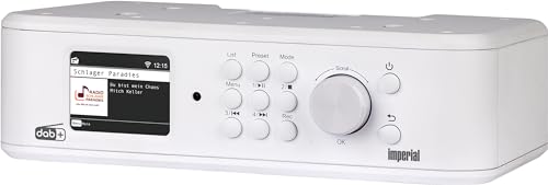 IMPERIAL DABMAN i460 – Internetradio/DAB+ (Streamingdienste, Unterbau-/Wandmontage möglich, Bluetooth Senden/Empfangen, USB-Recording, Hotelmodus) – Weiß von Imperial